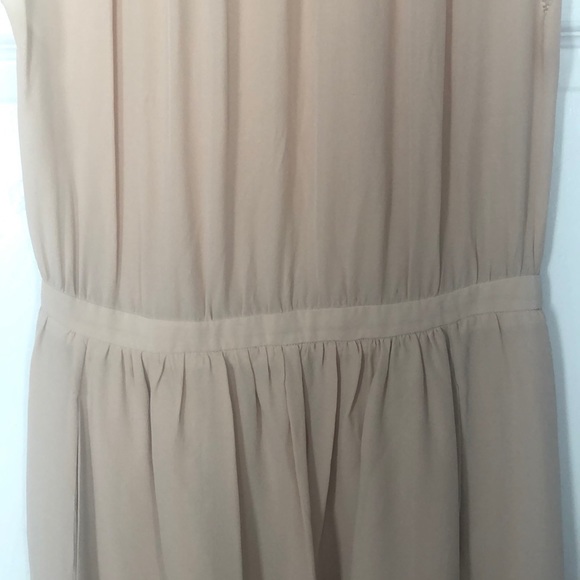 WILFRED FOR ARITZIA NUDE 100% SILK DRESS 6 - Picture 4 of 12